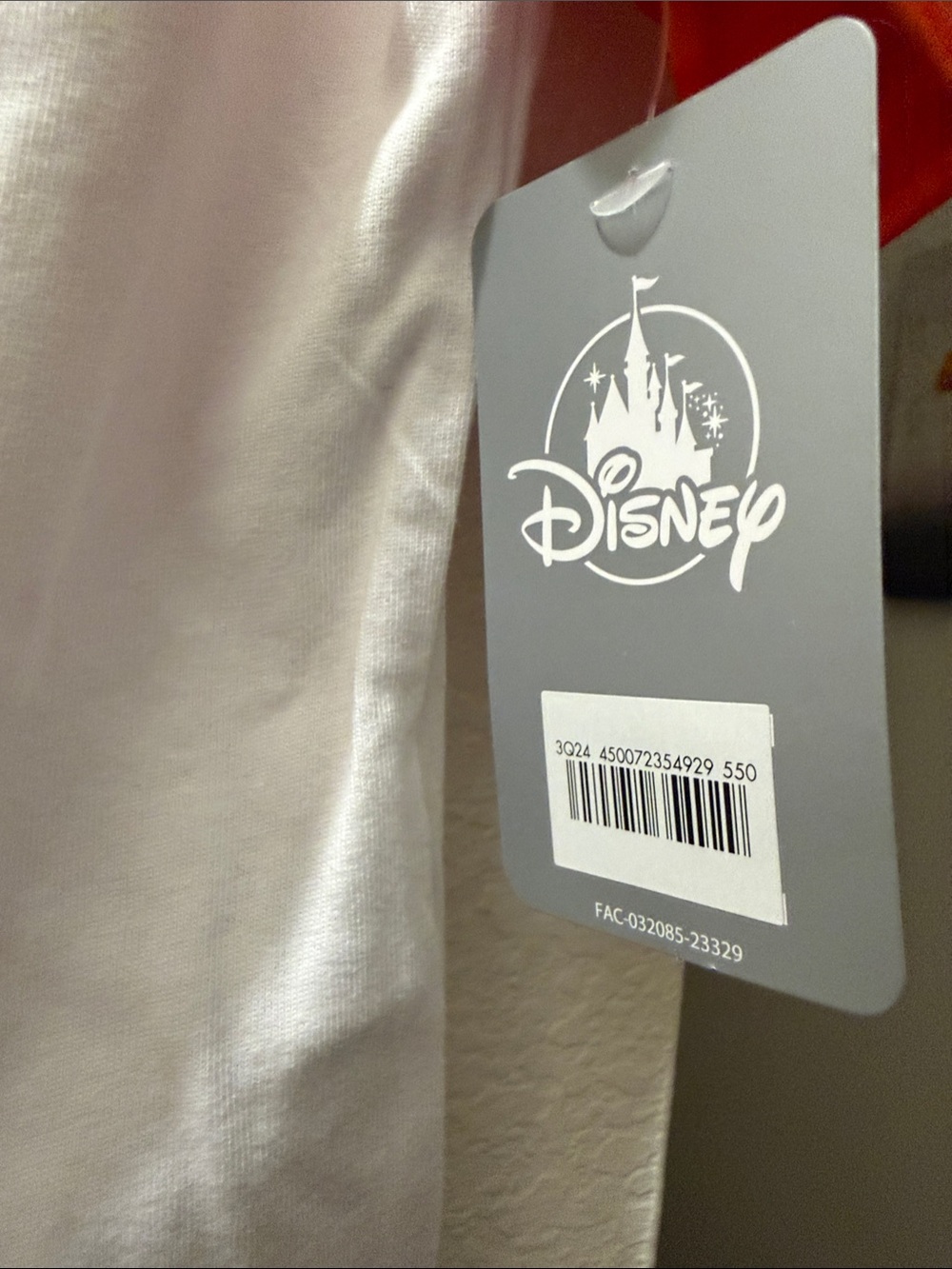 Disney White Tee with Orange Ruffle Sleeves and Lion King Print - Picture 2 of 5